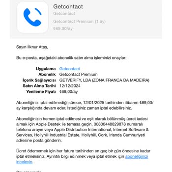 Yanlışlıkla Alınan Abonelik Ve İade Sorunu