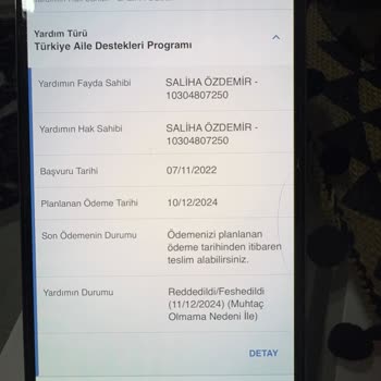 Muhtaçlık Durumum Hatalı Değerlendirildi