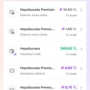 Hepsiburada'da Silinen Puanlar Ve Kayıp İşlem Geçmişi