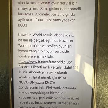 İzinsiz Abonelik Ve Haksız Ücretlendirme