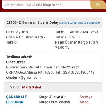 Nadir Kitap'tan Aldığım Kitaplar Hala Kargoya Verilmedi