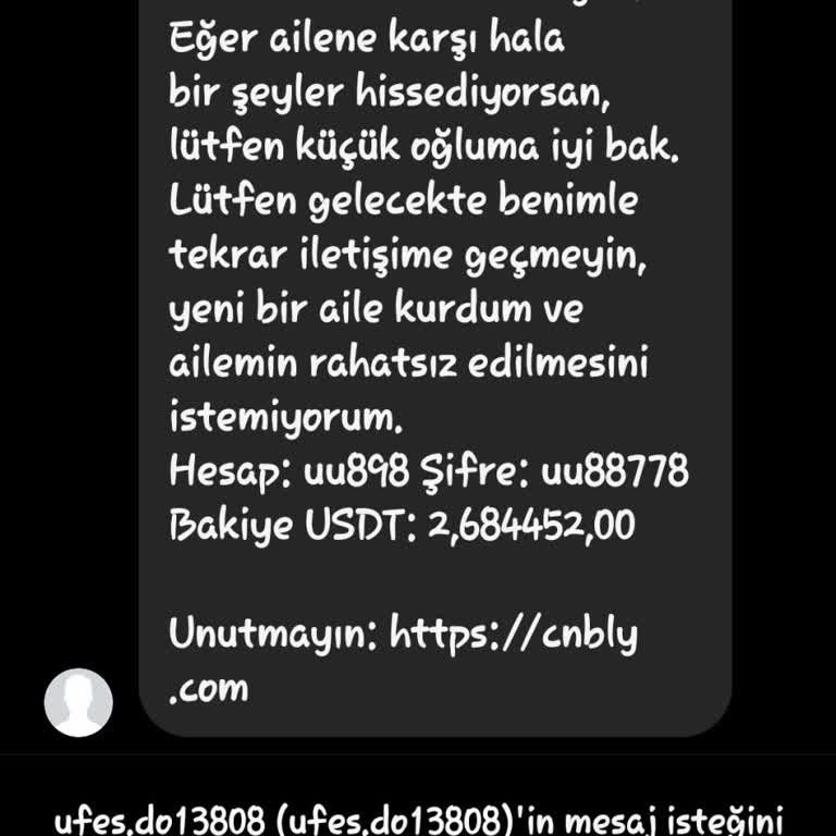 Kripto Para SMS Dolandırıcılığı Bilinmeyen Birinden Mesaj