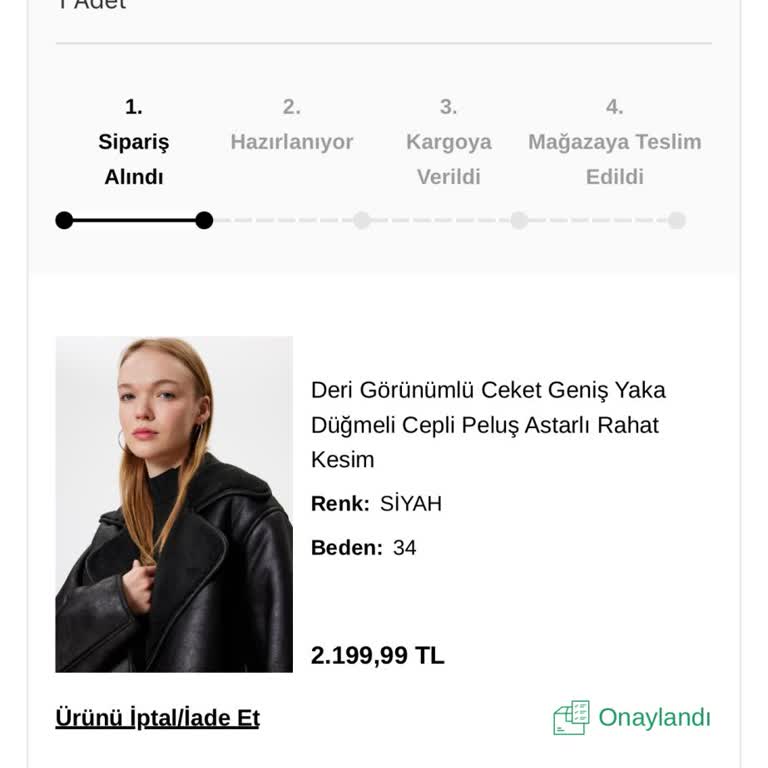 Stokta Olmayan Ürünle İlgili Sipariş Sorunu