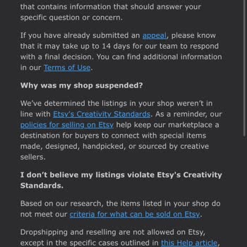 Etsy Unfairly Suspended My Seller Account Without Valid Explanation