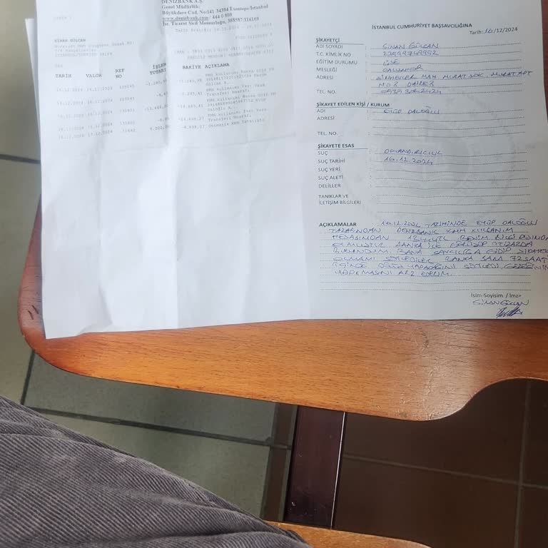 Şüpheli İşlemden Dolayı Mağduriyet Yaşıyorum