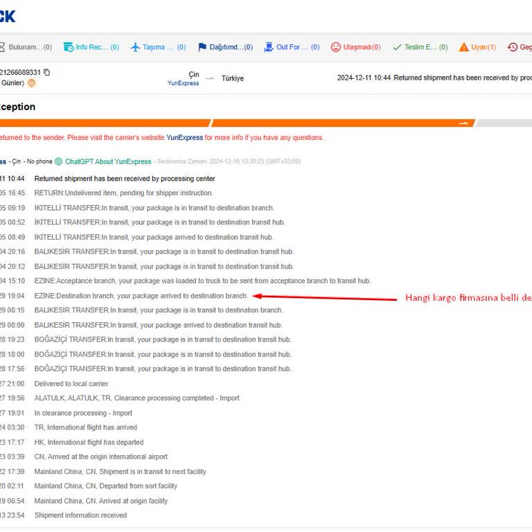 Dashtrack Kargo Sorunu: İletişimsizlik Ve Yanıltıcı Bilgiler