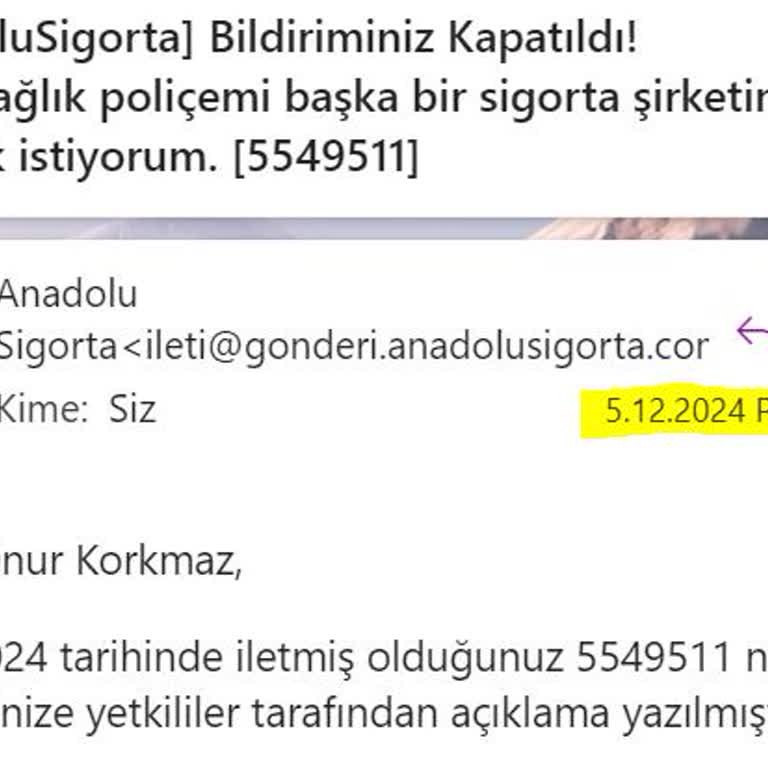 Anadolu Sigorta'nın Geçiş Bilgileri Sorunu: Müşteri Mağduriyeti