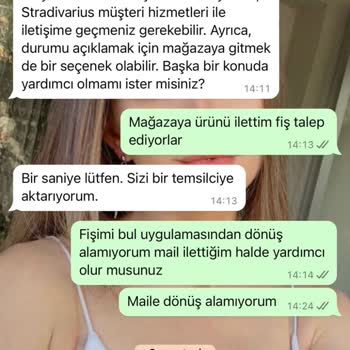 Stradivarius Kabanı Tüylendi Müşteri Hizmetleri Sessiz