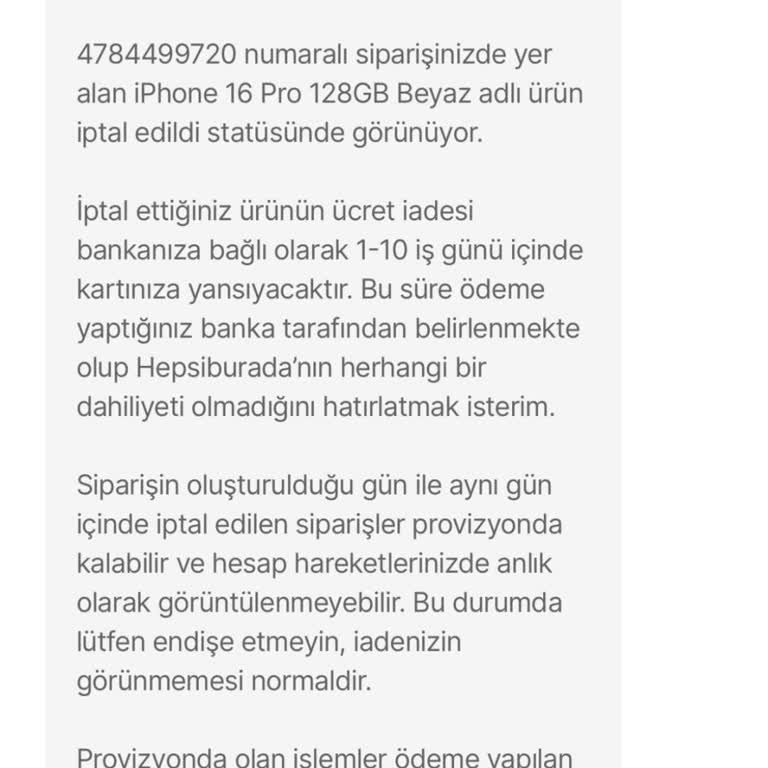 Kredi Kartı İadesinde Yaşanan Sorun
