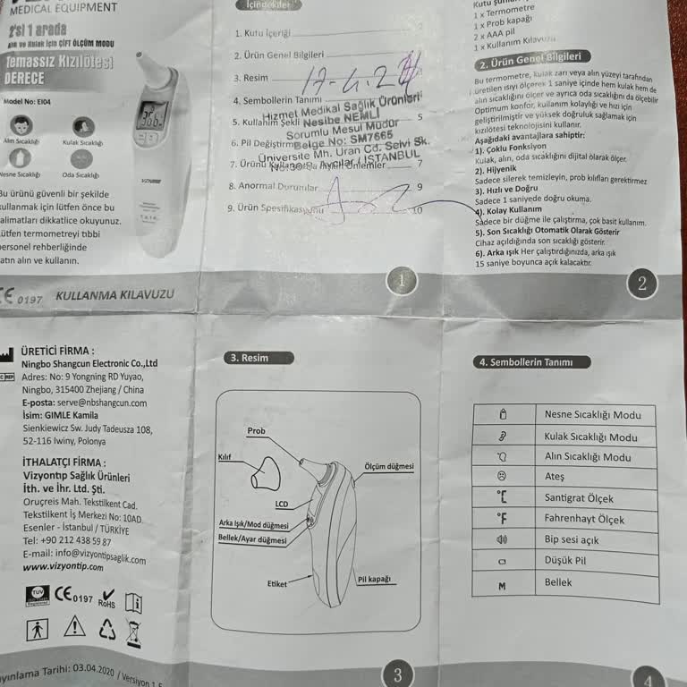 Kısa Sürede İki Kez Bozulan Ateş Ölçer Ve İade Sorunları