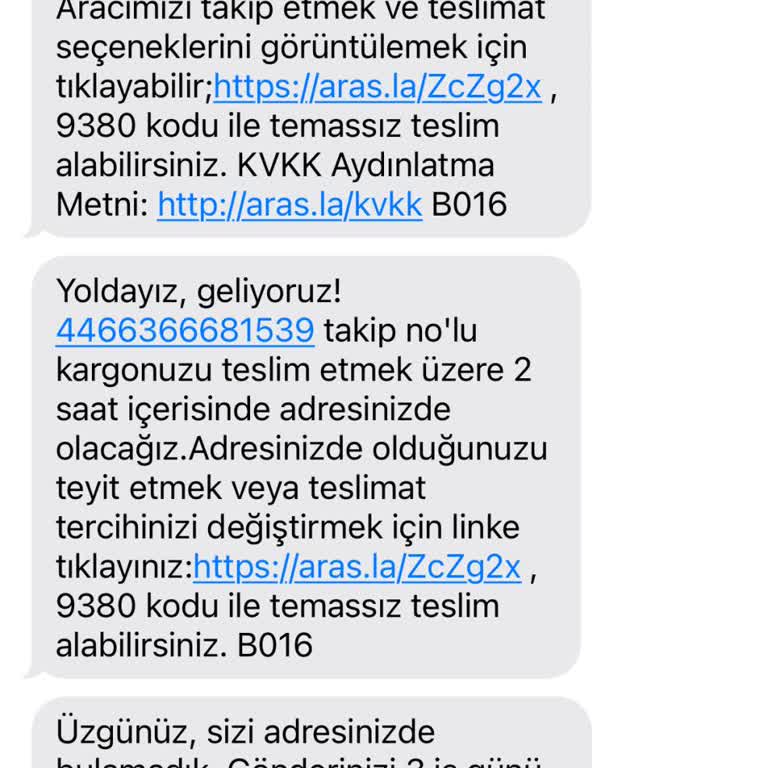 Aras Kargo Çekmeköy Şubesinin Sürekli Teslimat Sorunu