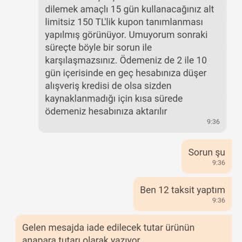 İptal Edilen Ürünün Taksit Farkı İadesi Sorunu