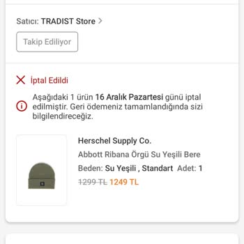 İptal Edilen Ürünün Taksit Farkı İadesi Sorunu