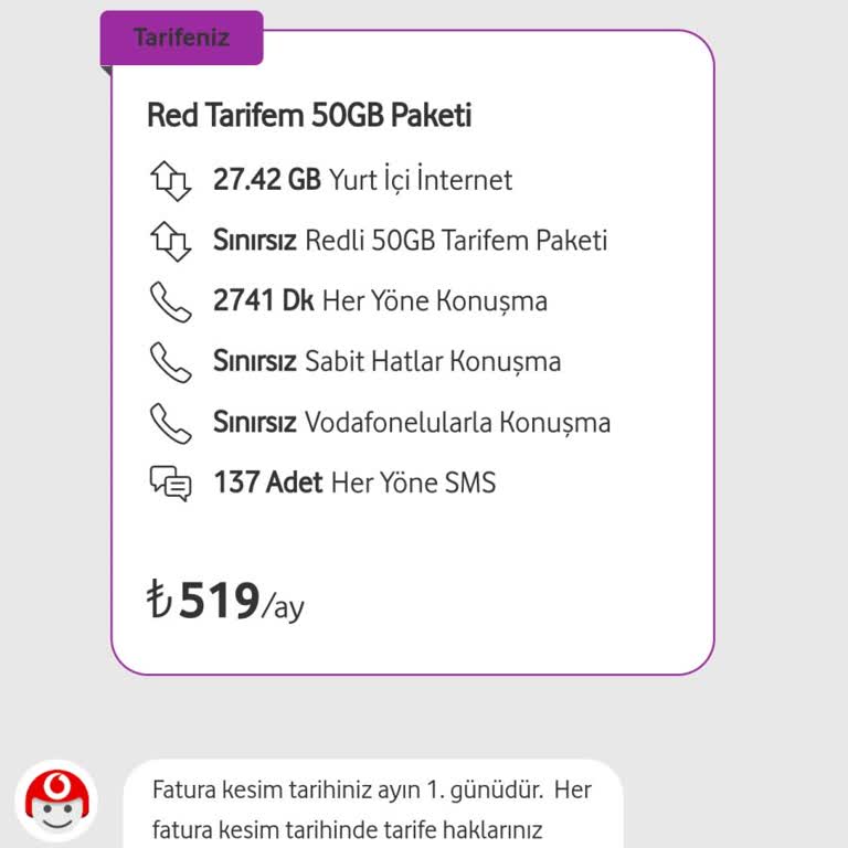 Vodafone Red 50 GB Tarifesi Hayal Kırıklığı
