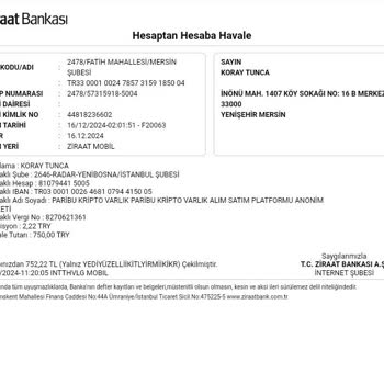 Paribu Hesabına Geçmeyen Para Transferi Sorunu