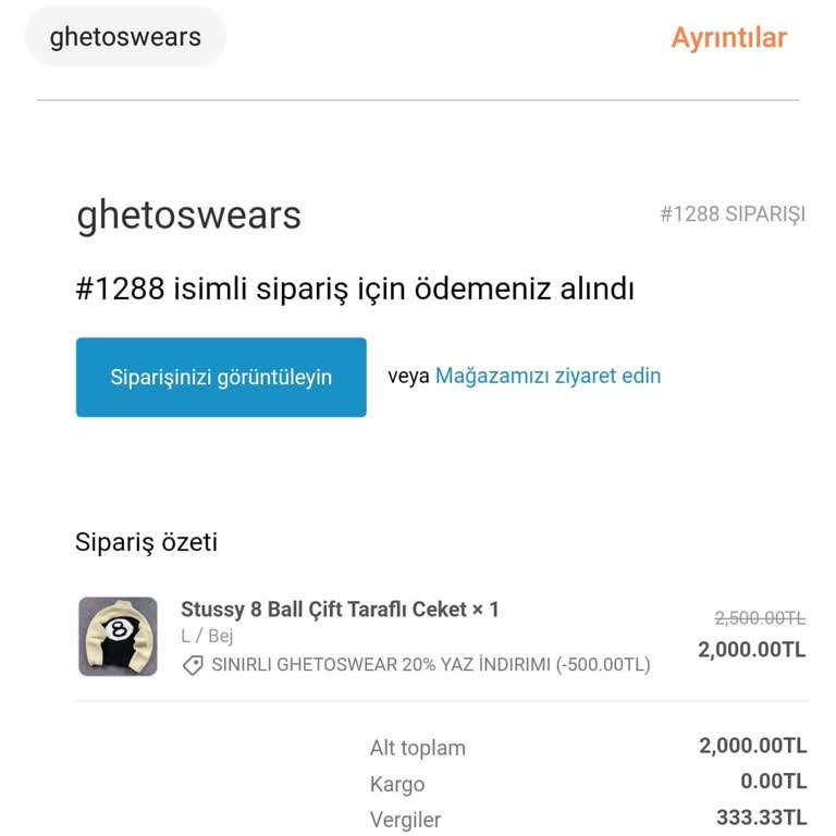 Ghetoswears Ürün Teslimatı Ve İletişim Sorunları
