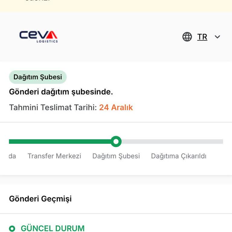 Teslimat Gecikmesi: Ürün Dağıtım Şubesinde Bekletiliyor