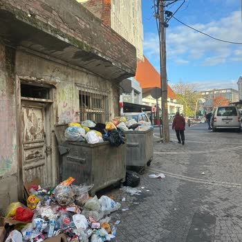 Şehrin Merkezinde Çöp Sorunu