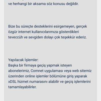 Comnet Haksız İnternet Kesintisi Ve İade Talebi