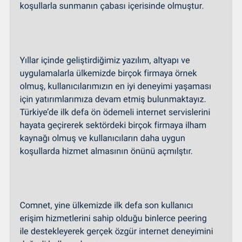 Comnet Haksız İnternet Kesintisi Ve İade Talebi