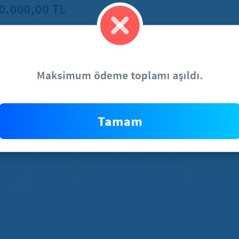 Kredi Kartı Ödeme Sorunu: Maksimum Limit Uyarısı