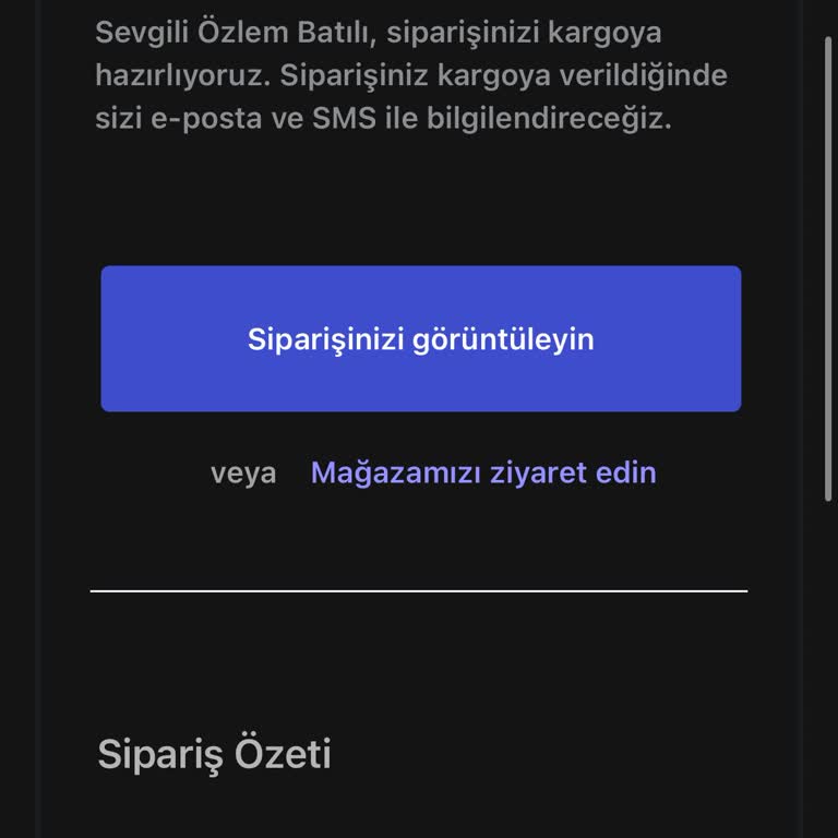 Sipariş Güncellemesi Ve İletişim Eksikliği Sorunu