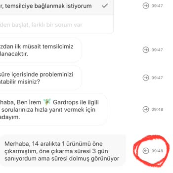 Gardrops'ta Öne Çıkarma Süresi Sorunu