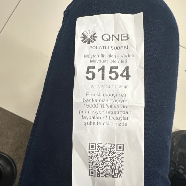 QNB Türkiye Polatlı Şubesi'nde Sıra Sistemi Sorunu!