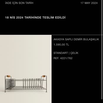 Zara Home Ürünlerinde Paslanma Sorunu