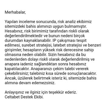 Celtabet'te Yaşanan Haksız Kazanç Kesintisi!