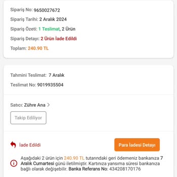 Teslim Edilmeyen Ürün Ve İletişim Sorunu