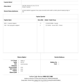 Vaillant Kombi Sürekli Arızalanıyor, Çözüm Bekliyoruz