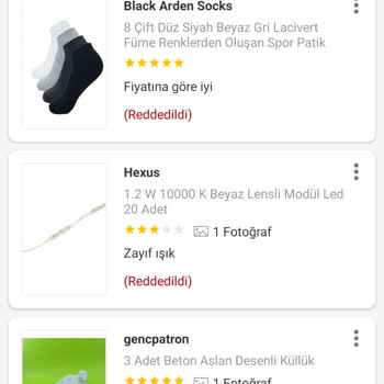 Trendyol'da Olumsuz Yorumların Yayınlanmaması Hakkında Şikayet