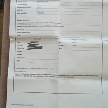 Özdilek Mağazasında Geciken Geri Dönüş Sorunu