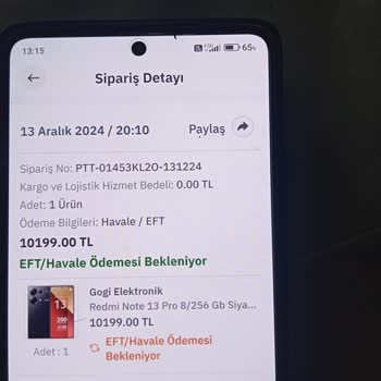 Sipariş Ödemesi Yapıldığı Halde Ürün Gönderilmiyor