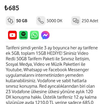 Vodafone Tarifelerinde Adaletsizlik Ve Kullanışsız Paketler