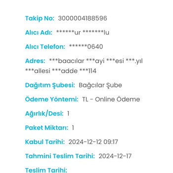 Gratis Siparişim Bir Türlü Teslim Edilemiyor
