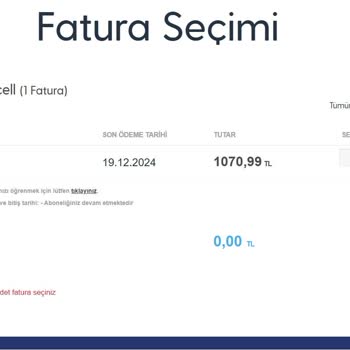Turkcell'den Geçişte Karşılaşılan Fatura Sorunları