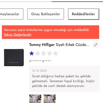 Özensiz Hediye Paketi Ve Müşteri Memnuniyetsizliği