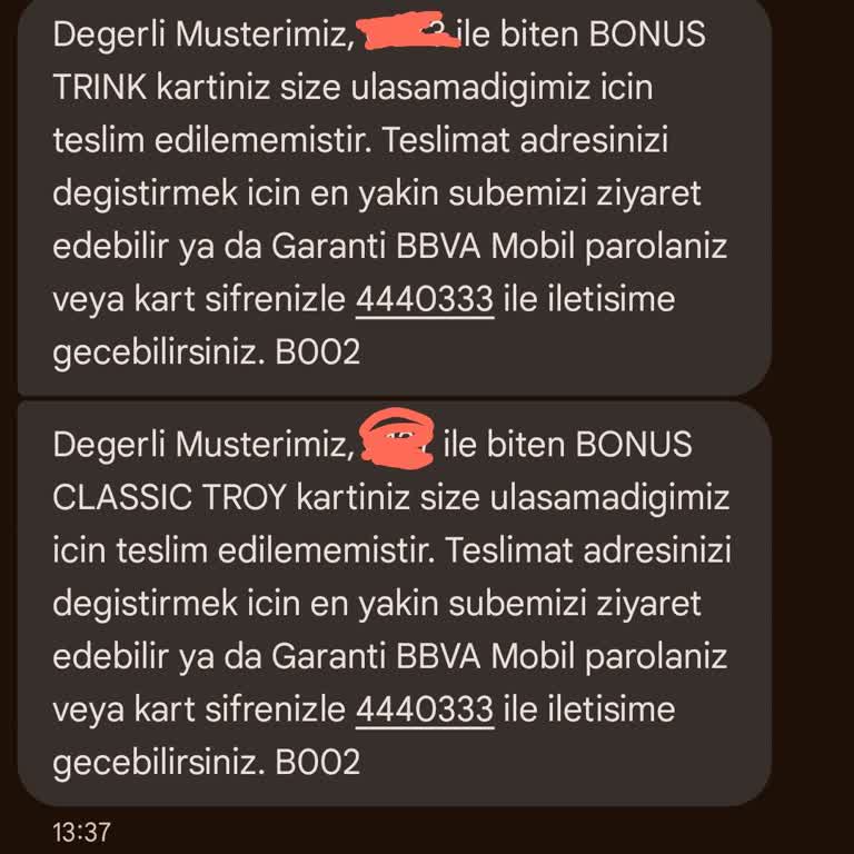 Garanti Bankası Ve PTT Arasında Kart Teslimatında Yaşanan İletişim Sorunu
