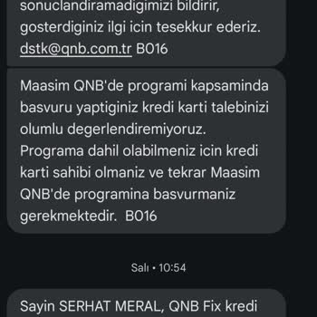 QNB Bankası'ndan Beklenmedik Red Ve Mağduriyet