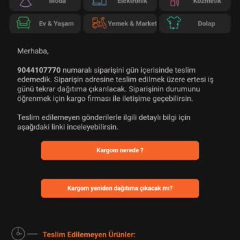 Kargomun Teslim Edilmemesi Nedeniyle İş Yeri Açılışım Tehlikede!