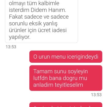 Yemek Sepeti'nde Kil Çıkan Ürün İade Sorunu
