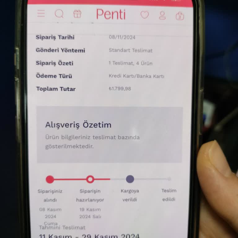 Penti Siparişim 40 Gündür Teslim Edilmedi Ve Müşteri Hizmetleri Yanıt Vermiyor