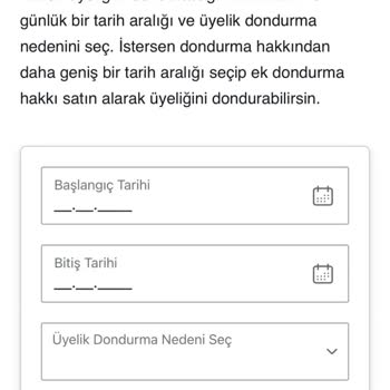 Üyelik Dondurma Hakkında Tutarsızlık Ve Müşteri Hizmetleri Yanıtı
