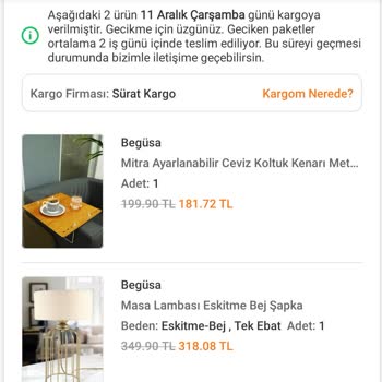 Sürat Kargo'nun Yanlış Bilgilendirme Ve İletişim Sorunu