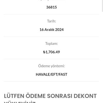 Sipariş Sonrası İletişimsizlik Ve İade Talebi