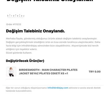 Birdiejay'den Süregelen Değişim Sorunu Ve Yetersiz Müşteri Hizmeti