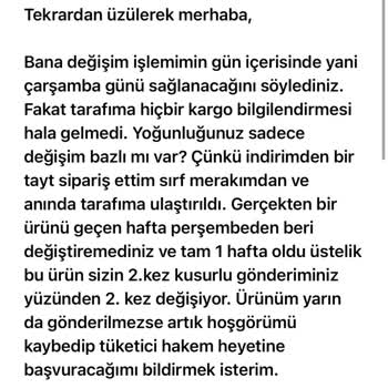 Birdiejay'den Süregelen Değişim Sorunu Ve Yetersiz Müşteri Hizmeti