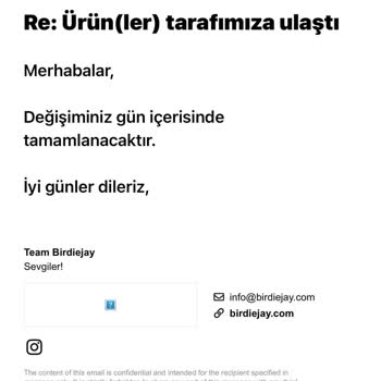 Birdiejay'den Süregelen Değişim Sorunu Ve Yetersiz Müşteri Hizmeti